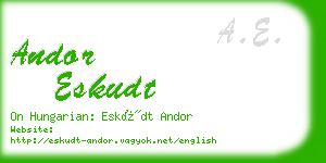 andor eskudt business card